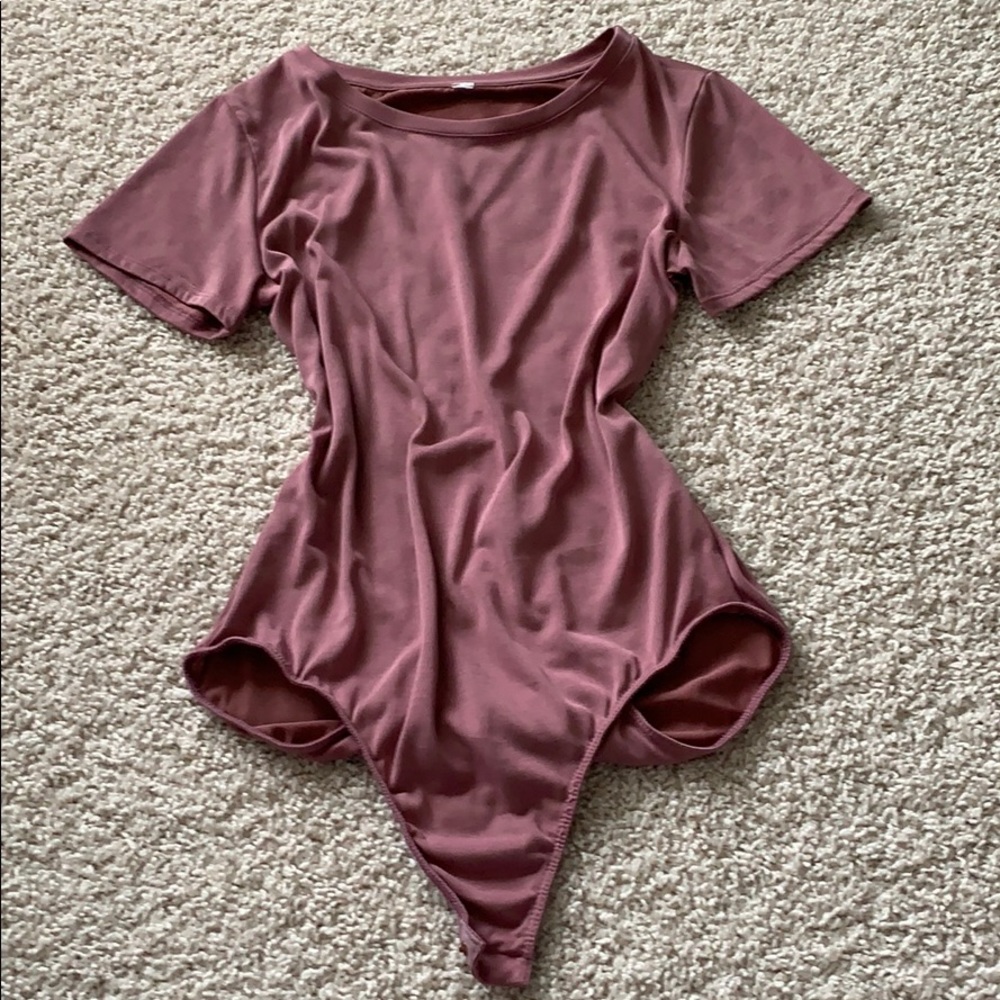 trendy mauve body suit!